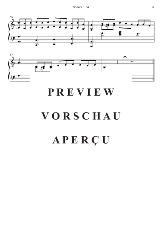 Produktgalerie: Seite 9 von 9 Sonate K. 54 , , Klavier Solo