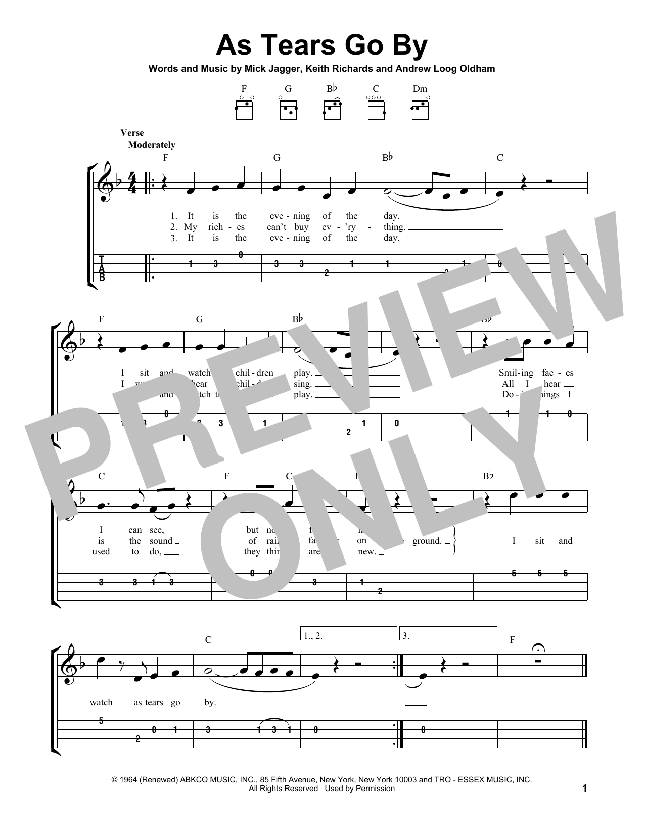 Product gallery: Page 1 of 1 As Tears Go By, The Rolling Stones