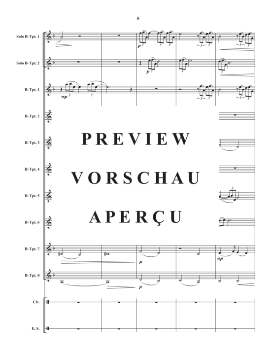 Product gallery: Page 7 of 21 Ripples , , (trumpet ensemble, 8 parts + 2x trumpet in Bb solo)