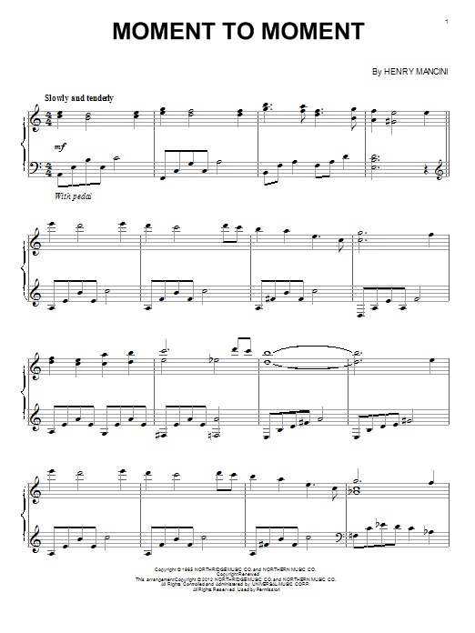 Product gallery: Page 1 of 1 Moment To Moment, Henry Mancini