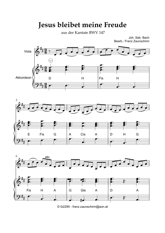 Produktbild zu: Jesus bleibet meine FreudeJohann Sebastian Bach