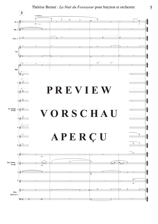 Product gallery: Page 10 of 21 La Nuit du Fossoyeur , , (baritone solo + orchestra)