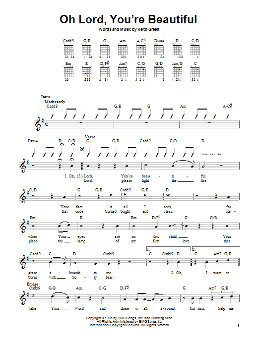 Product gallery: Page 1 of 1 Oh Lord, You're Beautiful, Keith Green