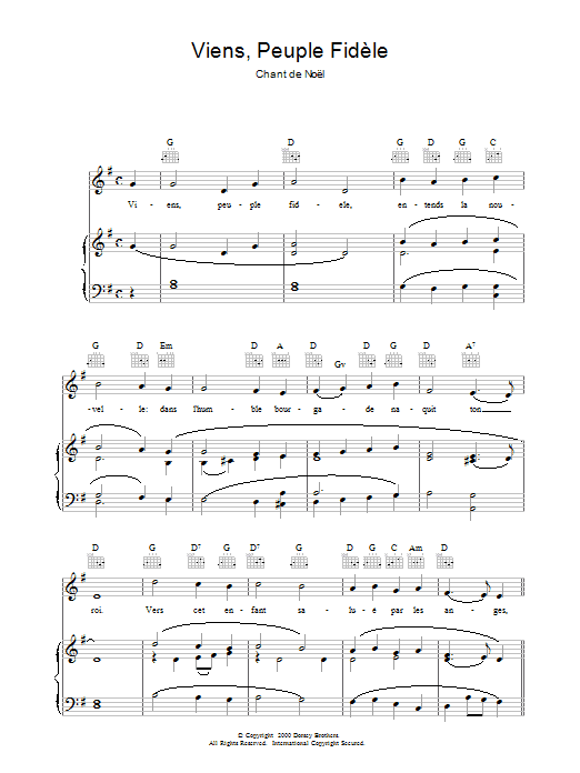 Product gallery: Page 1 of 1 Viens, Peuple Fidèle, Christmas Carol