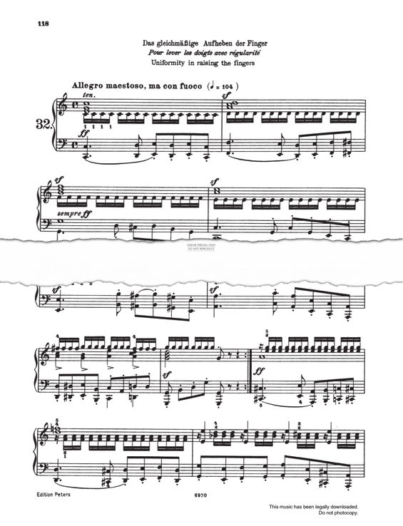 Produktbild zu: Allegro Maestoso, ma con fuoco Study (Op. 740, No.32)