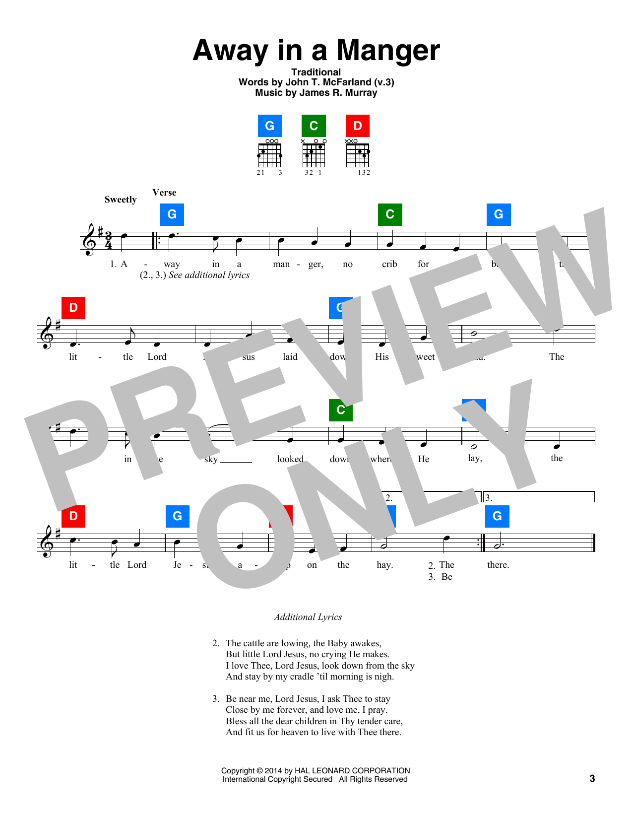 Produktbild zu: Away In A Manger