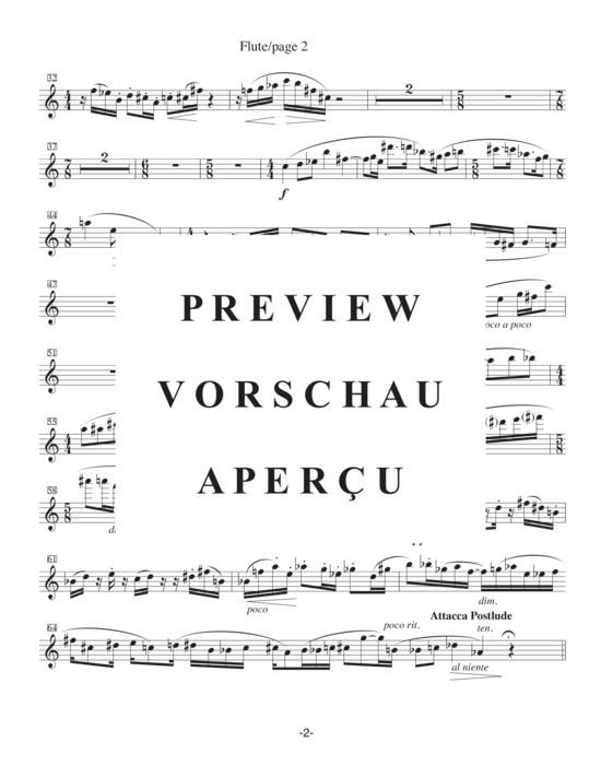 Product gallery: Page 20 of 21 Fugue and Postlude , , (flute, bassoon and piano)