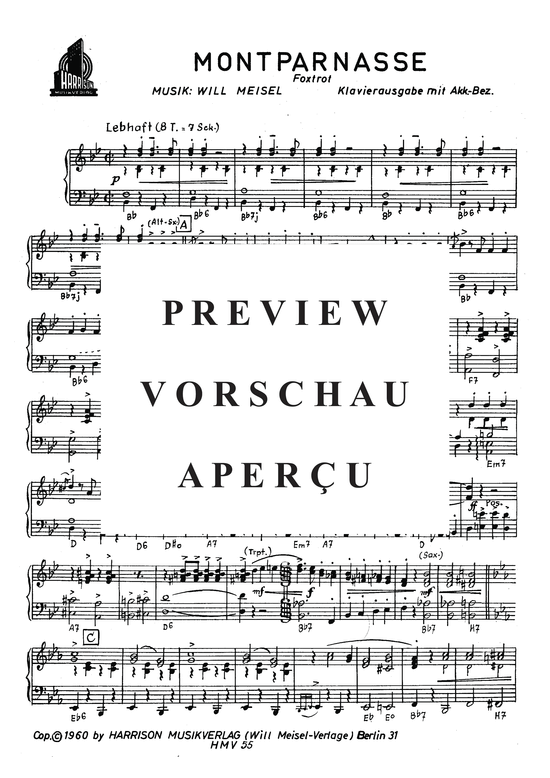 Produktgalerie: Seite 3 von 3 Montparnasse, , Klavier und Gesang