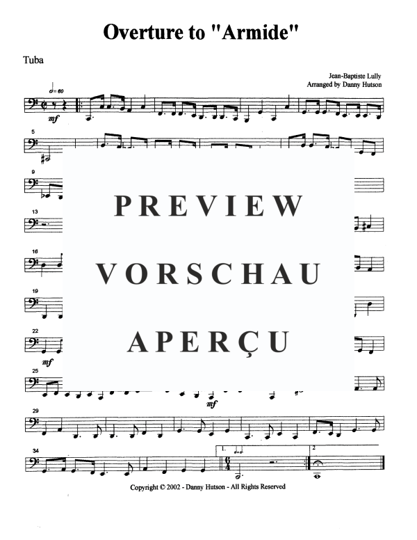 Produktgalerie: Seite 11 von 11 Ouvertüre zu Armide, , Blechbläser Quintett