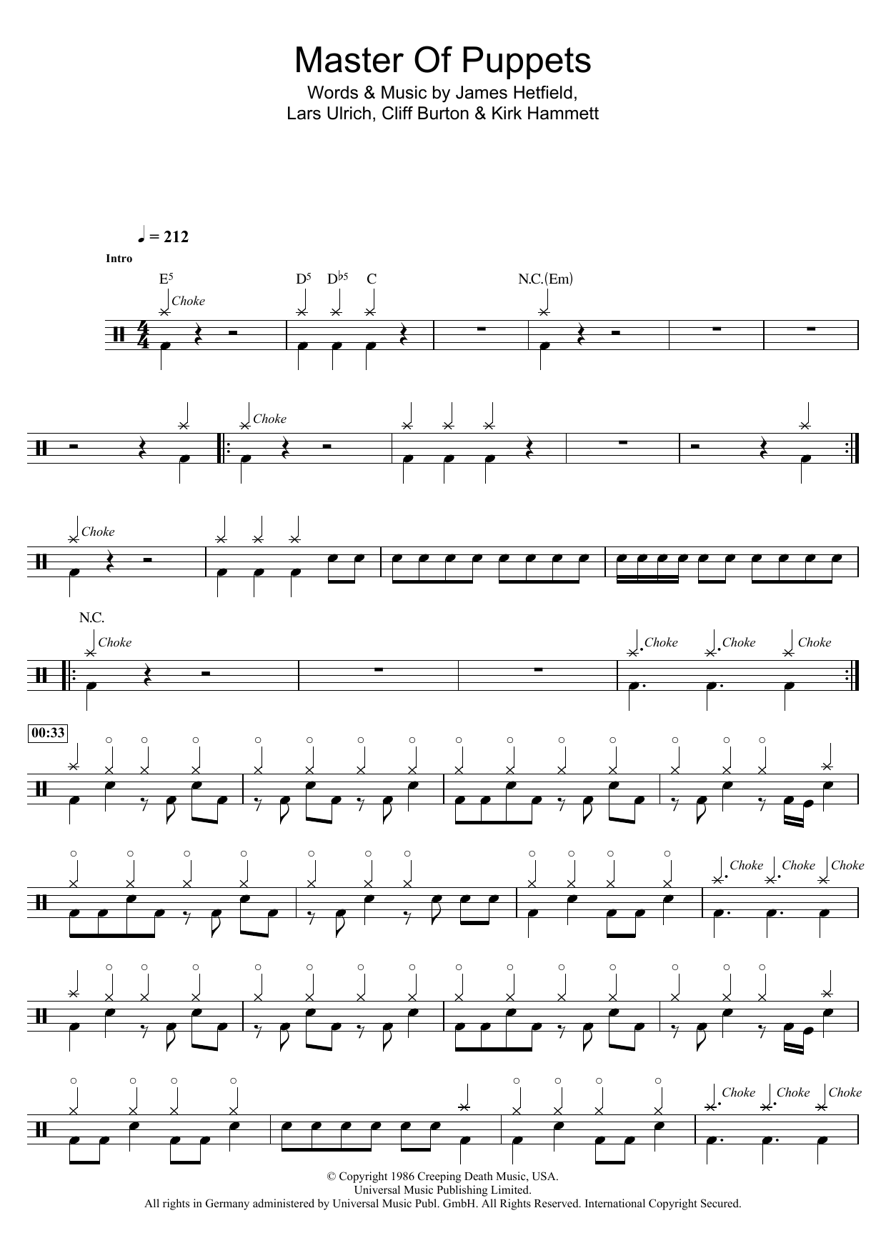 Product gallery: Page 1 of 1 Master Of Puppets, Metallica