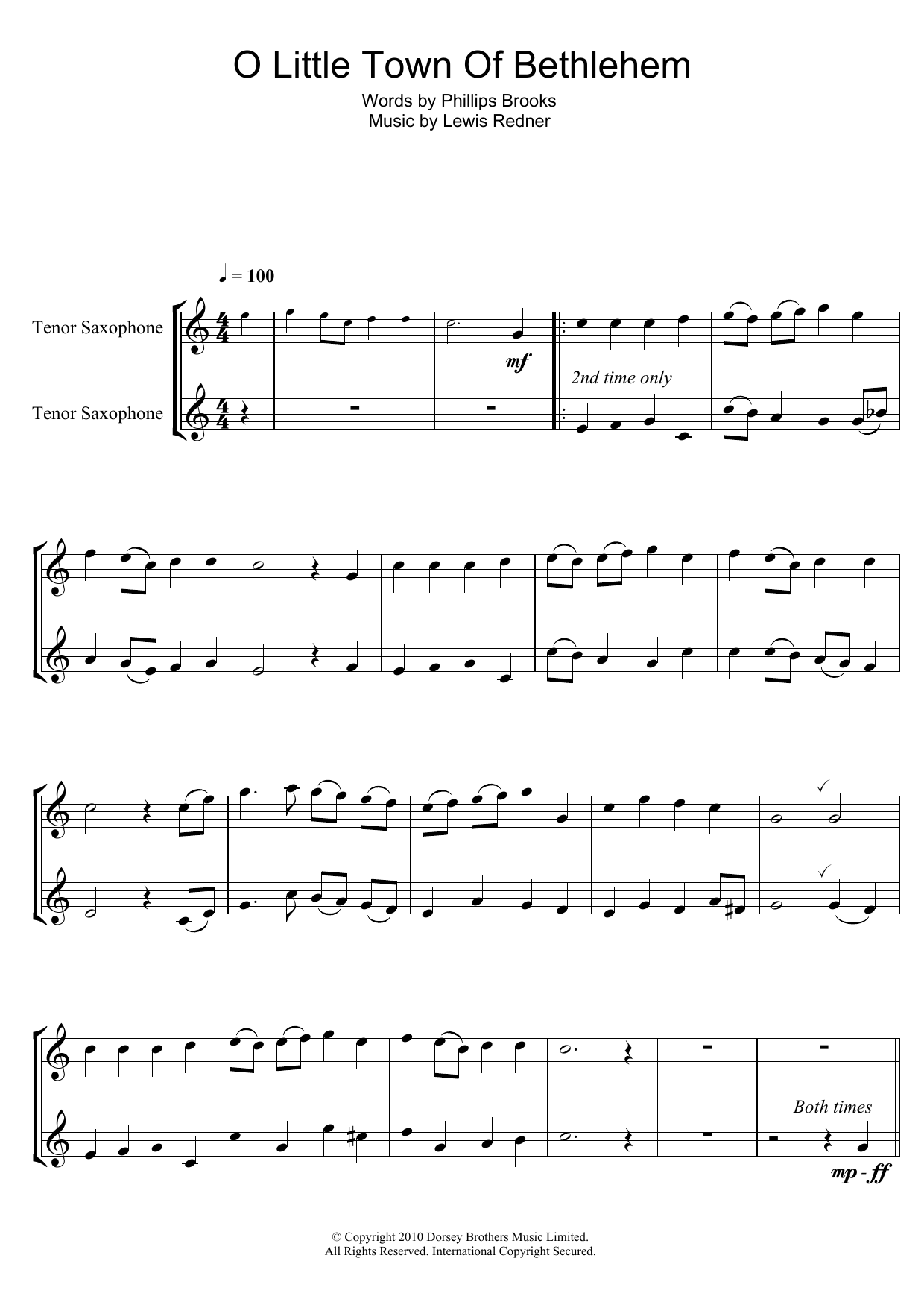 Product gallery: Page 1 of 1 O Little Town Of Bethlehem, Traditional Carol