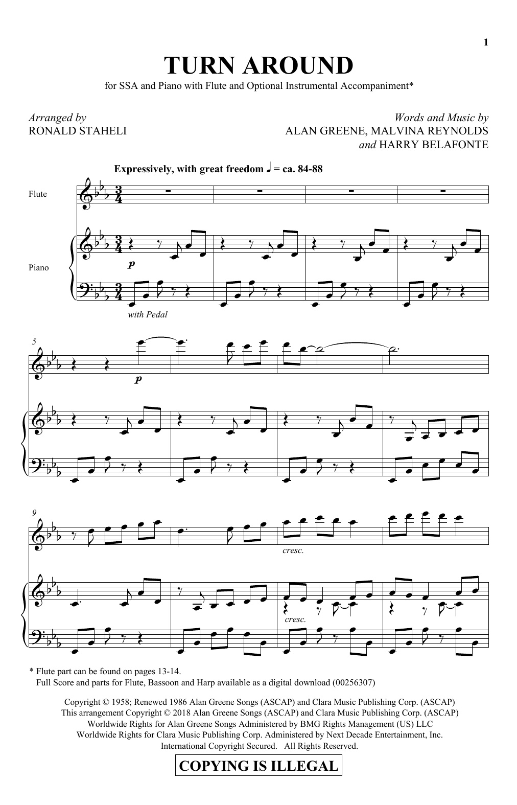 Produktgalerie: Seite 1 von 1 Turn Around, Ronald Staheli, Chor