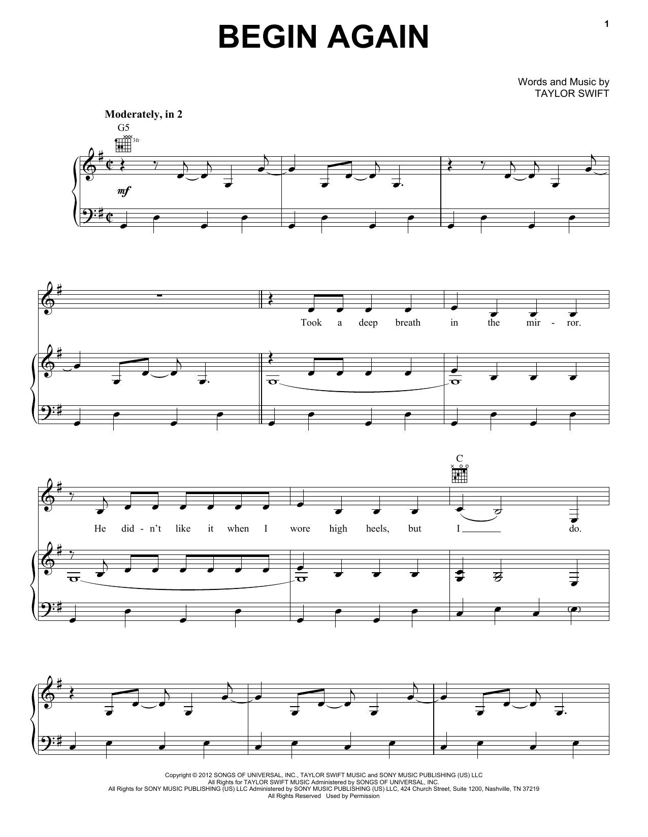 Produktbild zu: Begin Again