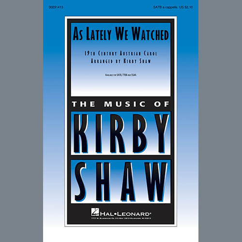 cover: As Lately We Watched, Kirby Shaw, Chor