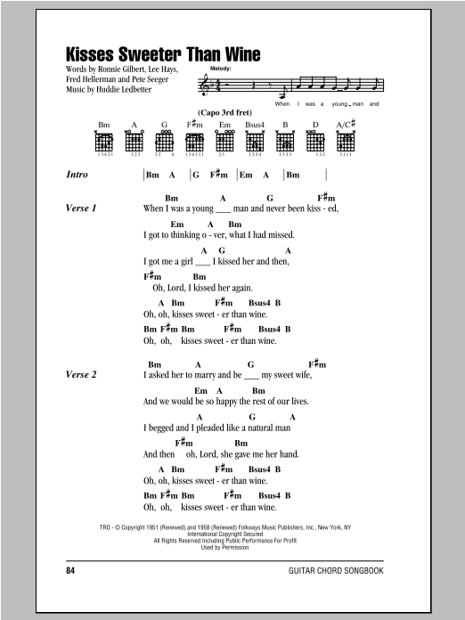 Produktgalerie: Seite 1 von 1 Kisses Sweeter Than Wine, Peter, Paul & Mary, Gitarre