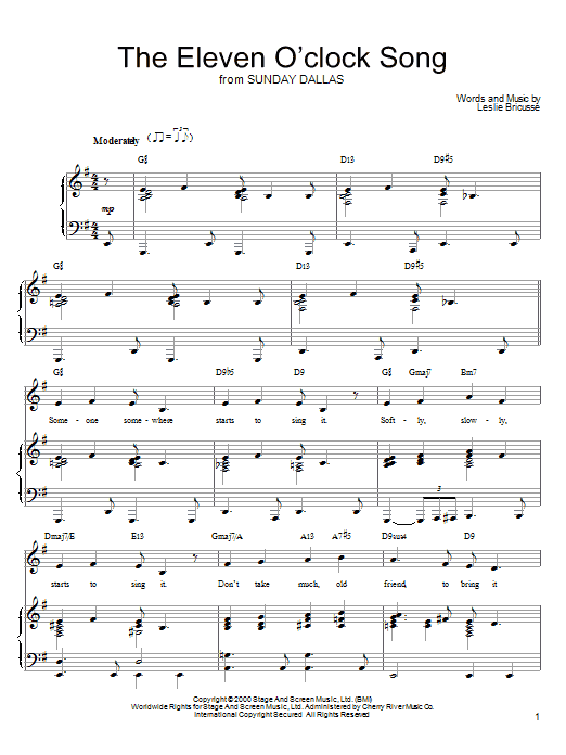 Product picture to: The Eleven O'Clock Song