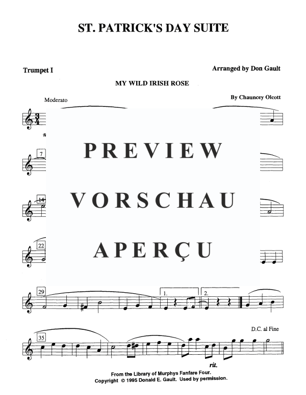 Produktgalerie: Seite 11 von 11 St. Patrick's Day Suite, , Blechbläser Quartett