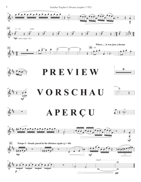 Product gallery: Page 15 of 21 Another Eupher´s Dream , , (Euphonium Ensemble 8 parts)