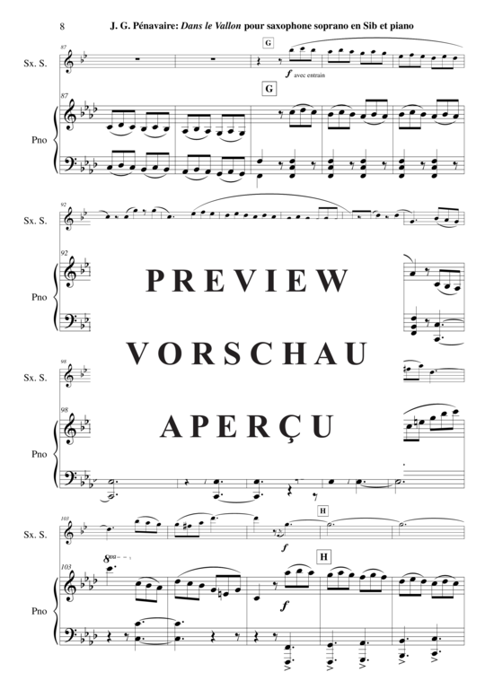 Product gallery: Page 9 of 19 Dans Le Vallon , , (soprano saxophone + piano)