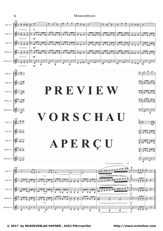 gallery: Metamorphose, , (Clarinet Quintet)