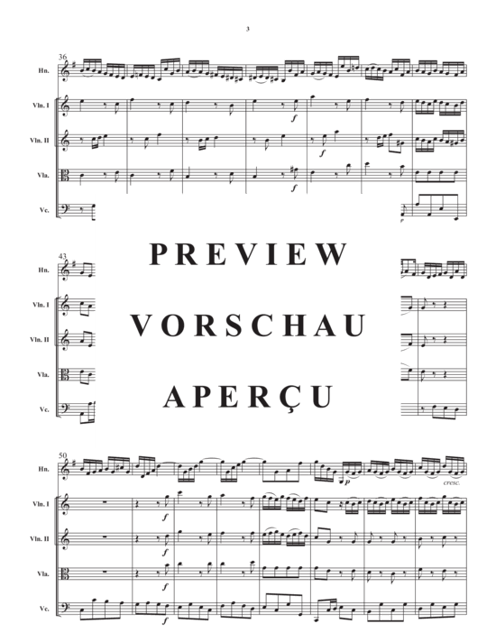 Produktgalerie: Seite 5 von 21 Concerto in a minor , , (Streicher Quartett + Horn in F Solo)