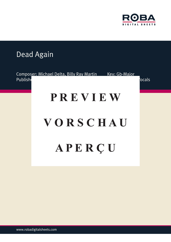 Produktgalerie: Seite 2 von 13 Dead Again , Martin, Billy Ray, Klavier und Gesang