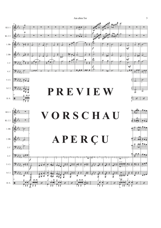 Produktgalerie: Seite 8 von 21 Am alten Tor , , (Blechbläserquintett, Klarinetten +Schlagzeug)