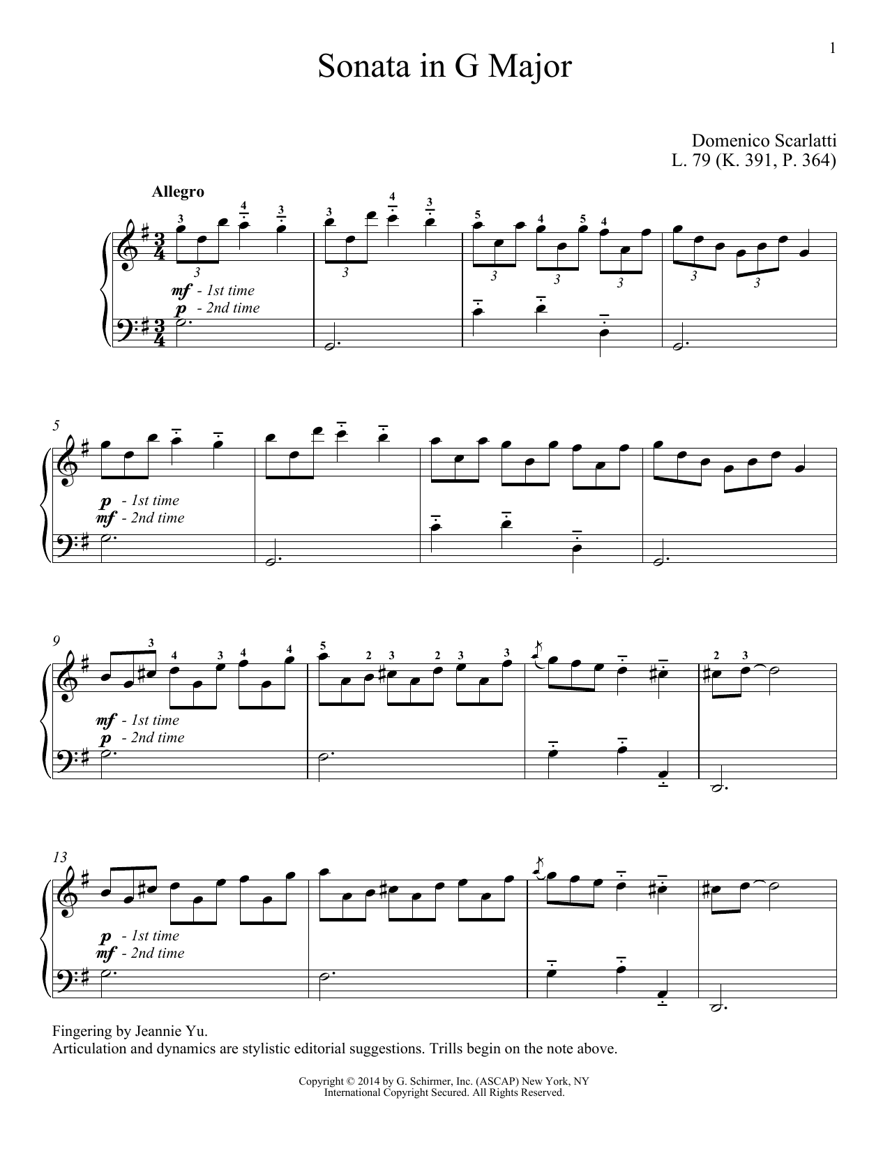 Product picture to: Sonata In G Major, L. 79