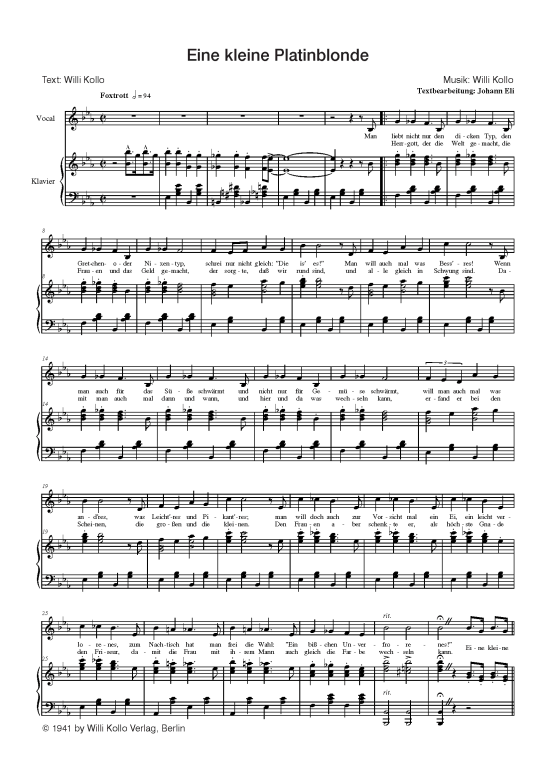 Produktbild zu: Eine kleine Platinblonde