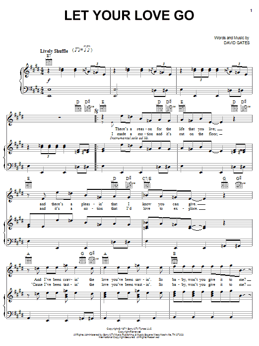 Produktbild zu: Let Your Love Go