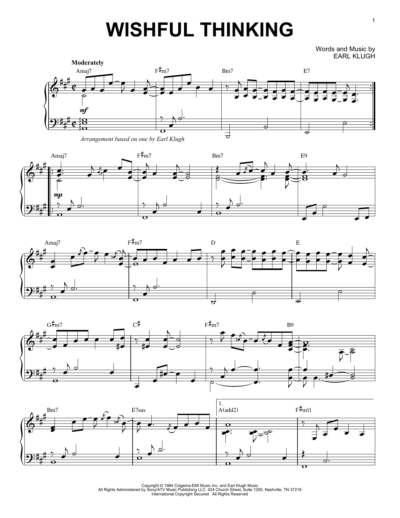 Product gallery: Page 1 of 1 Wishful Thinking, Earl Klugh