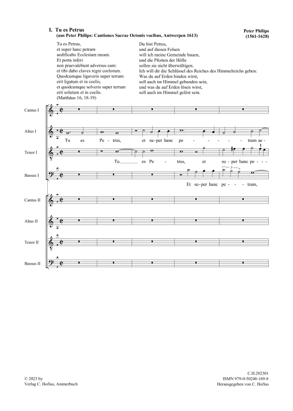 gallery: Cantiones Sacrae octonis vocibus, , (Gemischter Chor 8-stimmig)