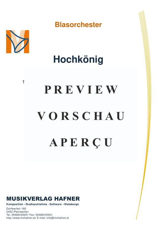 Product gallery: Page 4 of 11 Hochkönig, , (large wind orchestra)