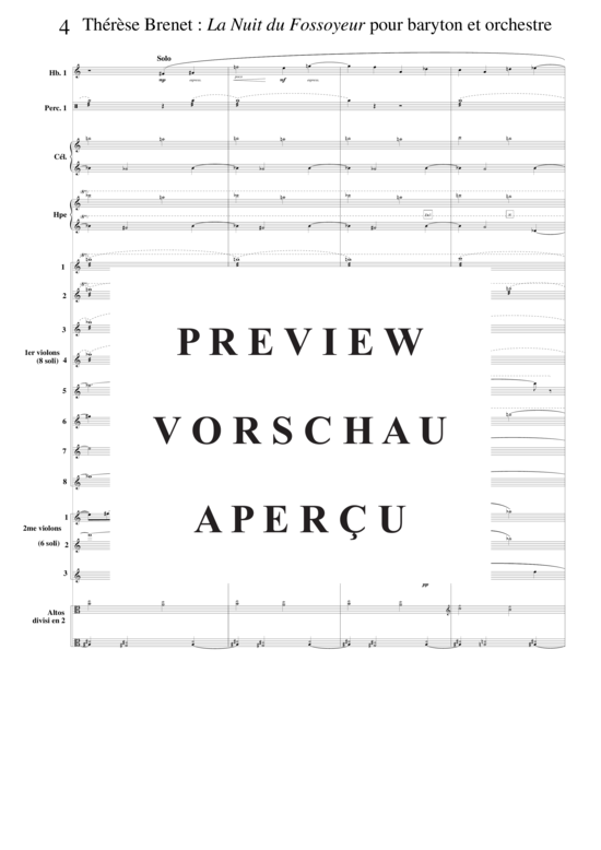 Product gallery: Page 9 of 21 La Nuit du Fossoyeur , , (baritone solo + orchestra)
