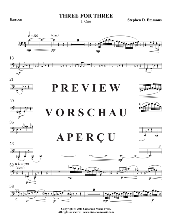 Product gallery: Page 13 of 21 Drei für Drei , , (flute, clarinet, bassoon)