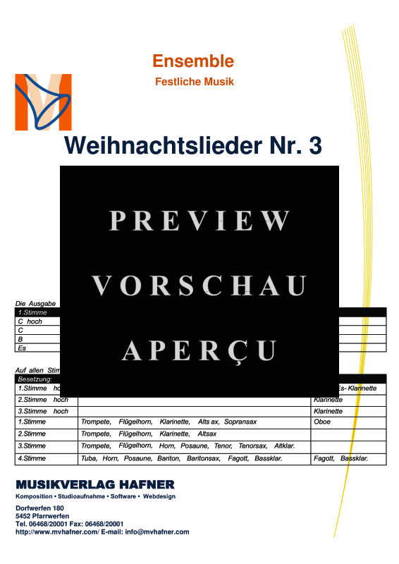gallery: Weihnachtslieder Nr. 3, , (Gemischtes Ensemble)