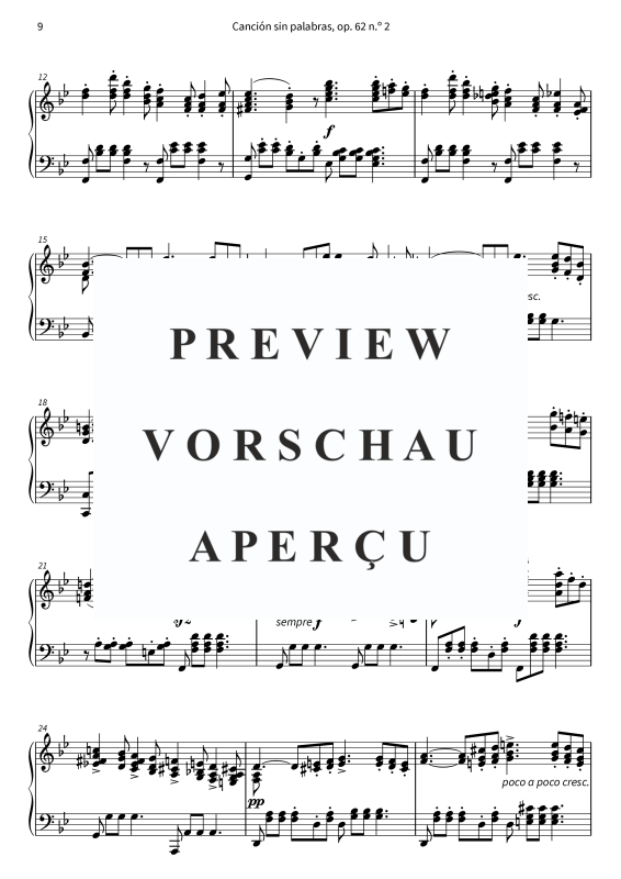 Product gallery: Page 11 of 11 Canciones sin palabras op. 62, , Klavier Solo