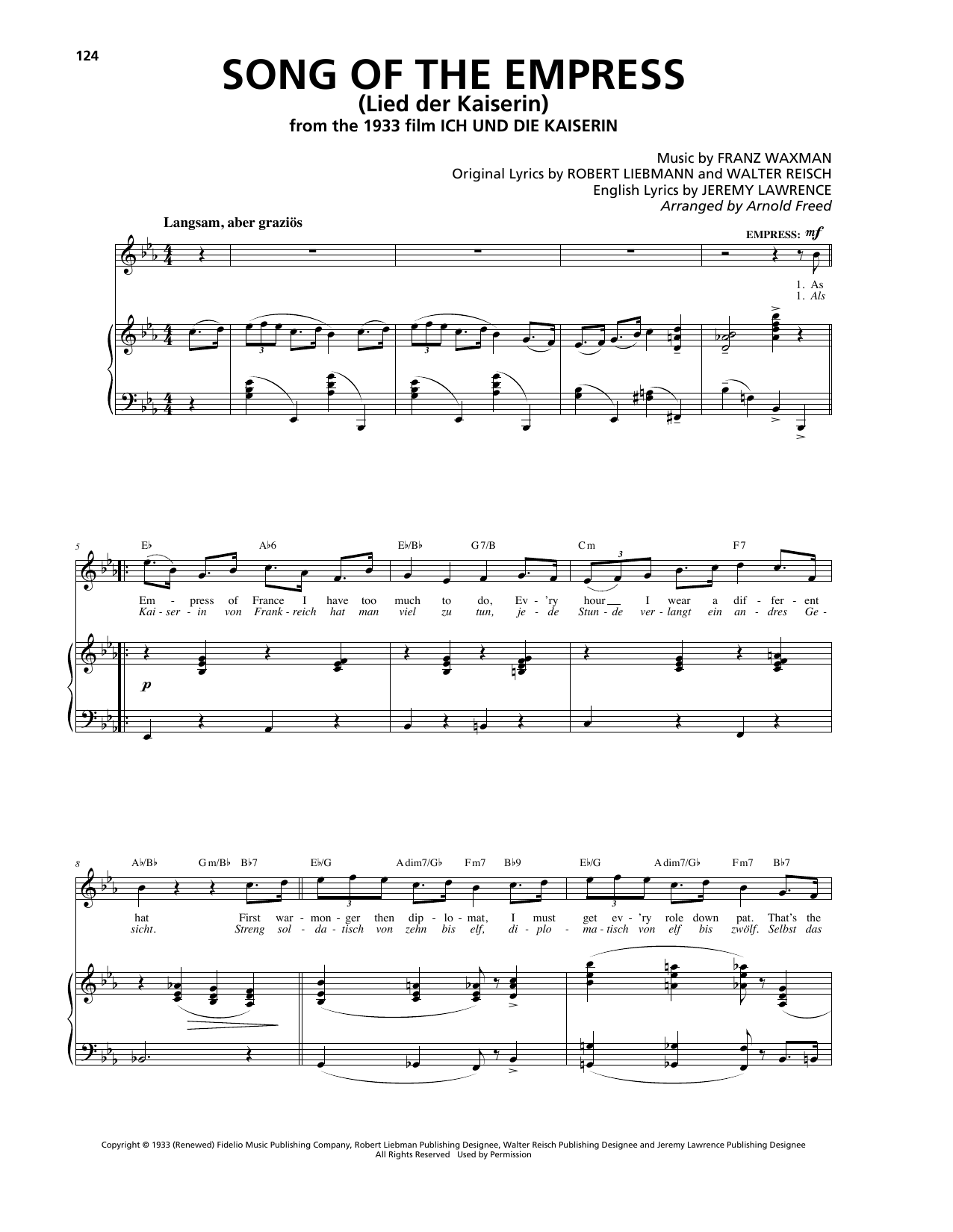Product picture to: Song Of The Empress (Lied der Kaiserin)