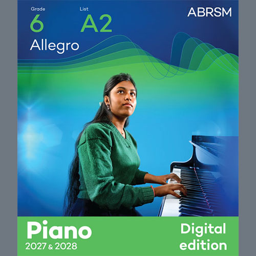 cover: Allegro (Grade 6, list A2, from the ABRSM Piano Syllabus 2027 & 2028), Wolfgang Amadeus Mozart