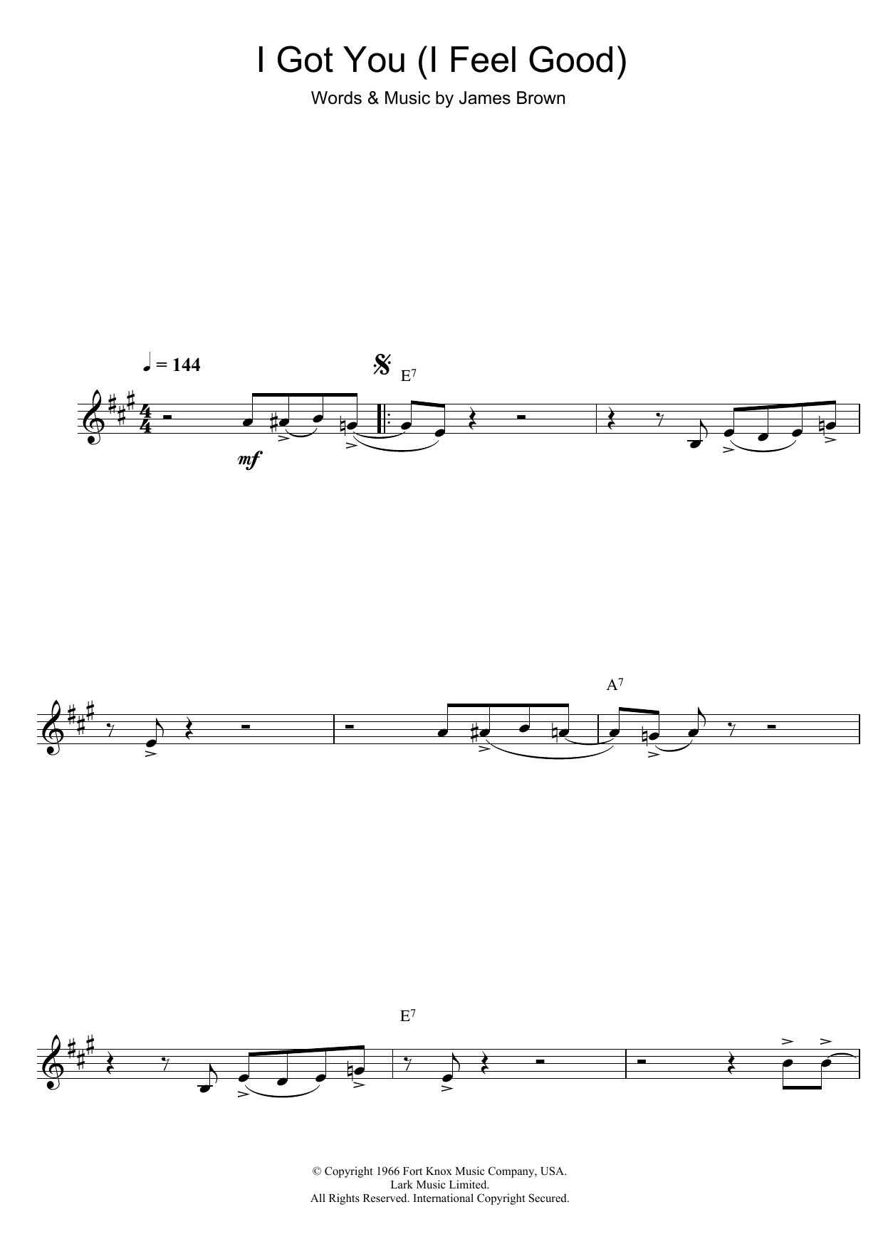 Product gallery: Page 1 of 1 I Got You (I Feel Good), James Brown