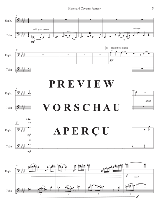 Product gallery: Page 17 of 21 Blanchard Caverns Fantasy , , (euphonium, tuba + piano)