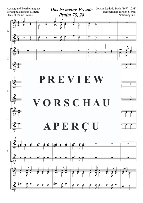 Product gallery: Page 4 of 5 Das ist meine Freude, Psalm 73, 28, , Trombone Choir - Double Choir