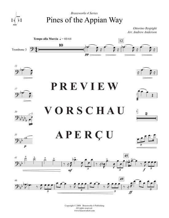 Product gallery: Page 17 of 21 Pines of the Appian Way , , (Trombone Ensemble)