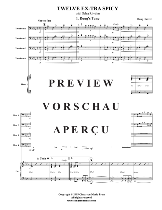 Product gallery: Page 2 of 21 12 Ex-Tra Spicy , , (trombone quartet + piano)