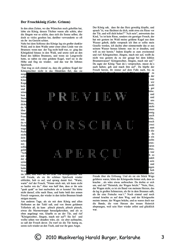 Product gallery: Page 6 of 11 Der Froschkönig (Partitur), , Mixed ensemble strings, guitar and narrator