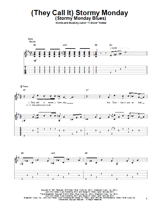 Produktbild zu: (They Call It) Stormy Monday (Stormy Monday Blues)