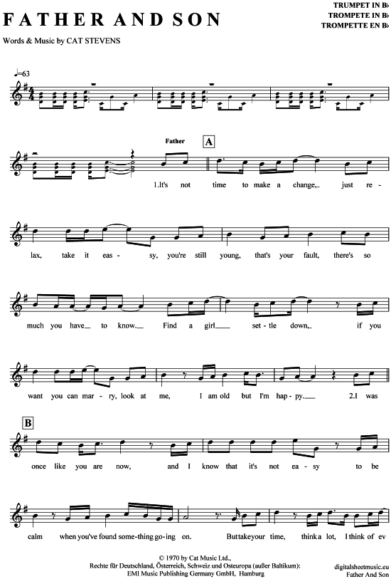 Produktgalerie: Seite 1 von 4 Father and Son , Stevens, Cat, Trompete in B