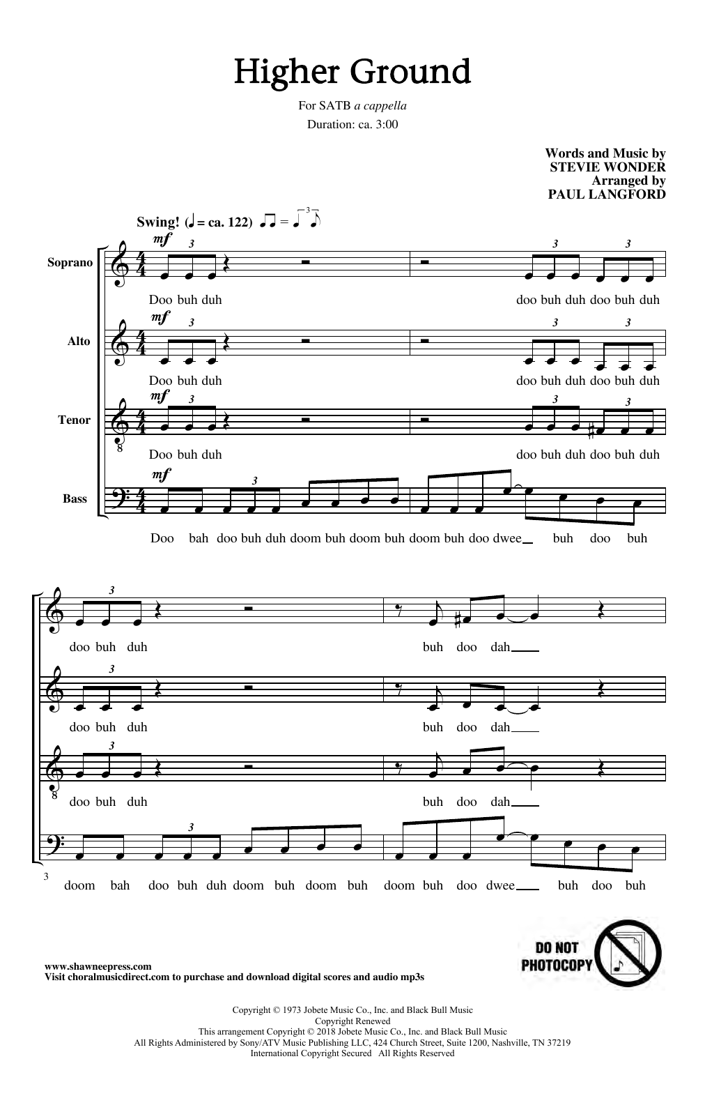 Product picture to: Higher Ground (arr. Paul Langford)