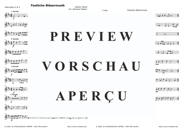 Product gallery: Page 5 of 9 Festliche Bläsermusik, , (Clarinet Quintet)