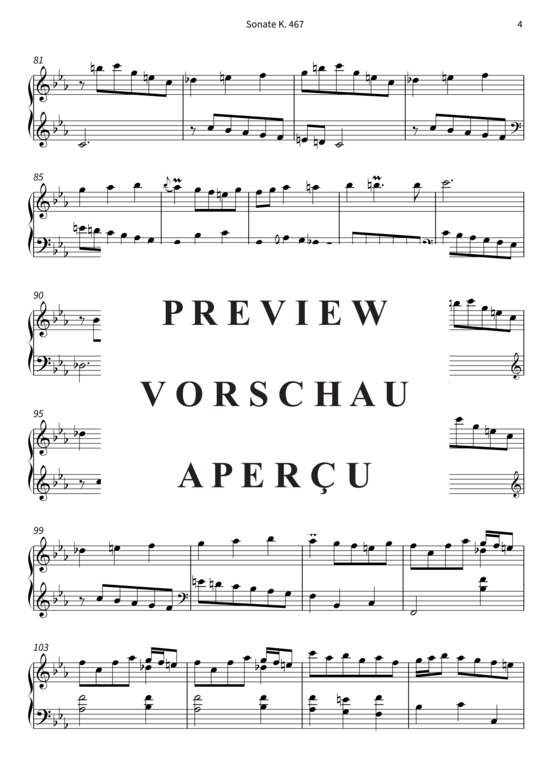Produktgalerie: Seite 7 von 8 Sonate K. 467 , , Klavier Solo